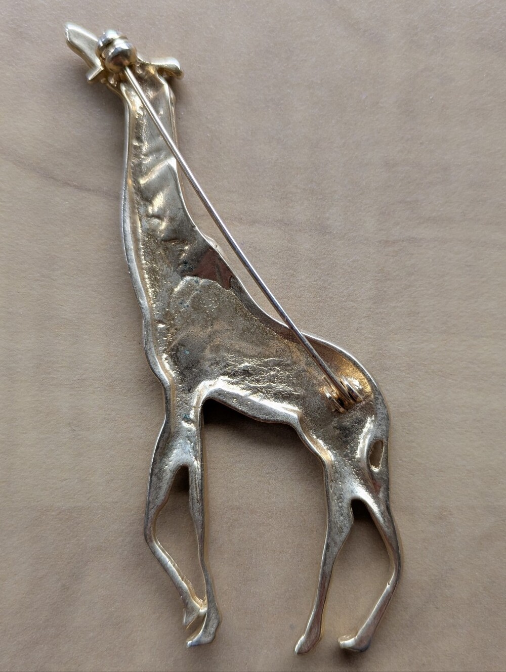 Silver Toned Vintage Giraffe Pin Brooch. Excellent Condition - Picture 2 of 2